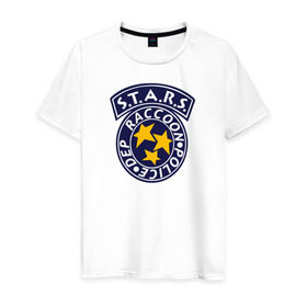 Мужская футболка хлопок с принтом S.T.A.R.S. RACCOON CITY в Петрозаводске, 100% хлопок | прямой крой, круглый вырез горловины, длина до линии бедер, слегка спущенное плечо. | ada wong | biohazard | game | gamer | leon | logo | mistic | raccoon city | re2 | resident evil 2 | rpd | stars | umbrella | ада вонг | амбрелла | зомби | игра | мистика | ужасы