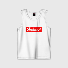 Детская майка хлопок с принтом Slipknot (supreme style) в Петрозаводске,  |  | streetwear | комбинезоны | маски | ню метал | петля | плашка | стритстайл | удавка | уличный