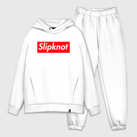 Мужской костюм хлопок OVERSIZE с принтом Slipknot (supreme style) в Петрозаводске,  |  | streetwear | комбинезоны | маски | ню метал | петля | плашка | стритстайл | удавка | уличный