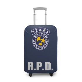 Чехол для чемодана 3D с принтом S.T.A.R.S. RACCOON CITY в Петрозаводске, 86% полиэфир, 14% спандекс | двустороннее нанесение принта, прорези для ручек и колес | ada wong | biohazard | game | gamer | leon | logo | mistic | raccoon city | re2 | resident evil 2 | rpd | stars | umbrella | ада вонг | амбрелла | зомби | игра | мистика | ужасы