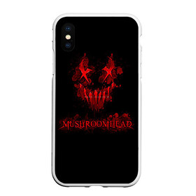 Чехол для iPhone XS Max матовый с принтом Mushroomhead в Петрозаводске, Силикон | Область печати: задняя сторона чехла, без боковых панелей | ac dc | disturbed | linkin park | lp | metal | metallica | mushroomhead | music | pop | rap | rock | slipknot | song | метал | музыка | рок