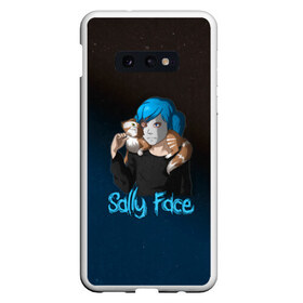 Чехол для Samsung S10E с принтом Sally Face в Петрозаводске, Силикон | Область печати: задняя сторона чехла, без боковых панелей | sally face | гизмо | девид | девочка | игра | лари | ларри | мальчик | маска | мрачная | на лице | пых | с протезом | сал | сали | салли | салли фейс | фейс | фэйс | эддисон | эшли