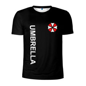 Мужская футболка 3D спортивная с принтом UMBRELLA CORP в Петрозаводске, 100% полиэстер с улучшенными характеристиками | приталенный силуэт, круглая горловина, широкие плечи, сужается к линии бедра | ada wong | biohazard | game | gamer | leon | logo | mistic | raccoon city | re2 | resident evil 2 | rpd | stars | umbrella | ада вонг | амбрелла | зомби | игра | мистика | ужасы