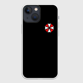 Чехол для iPhone 13 mini с принтом UMBRELLA CORP (НА СПИНЕ) | ОБИТЕЛЬ ЗЛА в Петрозаводске,  |  | Тематика изображения на принте: ada wong | biohazard | game | gamer | leon | logo | mistic | raccoon city | re2 | resident evil 2 | rpd | stars | umbrella | ада вонг | амбрелла | зомби | игра | мистика | ужасы