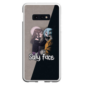 Чехол для Samsung S10E с принтом Sally Face в Петрозаводске, Силикон | Область печати: задняя сторона чехла, без боковых панелей | sally face | гизмо | девид | девочка | игра | лари | ларри | мальчик | маска | мрачная | на лице | пых | с протезом | сал | сали | салли | салли фейс | фейс | фэйс | эддисон | эшли