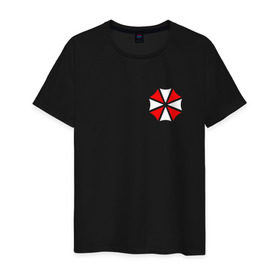 Мужская футболка хлопок с принтом UMBRELLA CORP в Петрозаводске, 100% хлопок | прямой крой, круглый вырез горловины, длина до линии бедер, слегка спущенное плечо. | Тематика изображения на принте: ada wong | biohazard | game | gamer | leon | logo | mistic | raccoon city | re2 | resident evil 2 | rpd | stars | umbrella | ада вонг | амбрелла | зомби | игра | мистика | ужасы