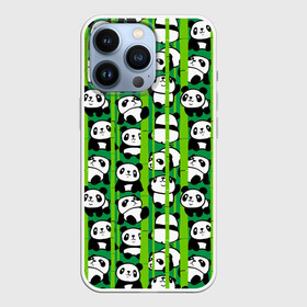 Чехол для iPhone 13 Pro с принтом Медведи панда в Петрозаводске,  |  | animals | bamboo | bears | branches | funny | panda | trees | аниме | бамбук | весёлые | ветки | графика | деревья | животные | зелёный | искусство | картинка | красивый | крутой | малыши | медведи | мода | модный | молодёжная