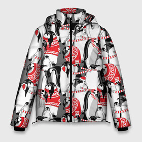 Мужская зимняя куртка 3D с принтом Пингвины в Петрозаводске, верх — 100% полиэстер; подкладка — 100% полиэстер; утеплитель — 100% полиэстер | длина ниже бедра, свободный силуэт Оверсайз. Есть воротник-стойка, отстегивающийся капюшон и ветрозащитная планка. 

Боковые карманы с листочкой на кнопках и внутренний карман на молнии. | аниме | антарктида | графика | греются | зима | искусство | картинка | красивый | крутой | м | мода | модный | молодёжная | новый год | орнамент | пингвины | полоски | праздник | птицы | рисунок