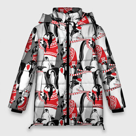 Женская зимняя куртка 3D с принтом Пингвины в Петрозаводске, верх — 100% полиэстер; подкладка — 100% полиэстер; утеплитель — 100% полиэстер | длина ниже бедра, силуэт Оверсайз. Есть воротник-стойка, отстегивающийся капюшон и ветрозащитная планка. 

Боковые карманы с листочкой на кнопках и внутренний карман на молнии | аниме | антарктида | графика | греются | зима | искусство | картинка | красивый | крутой | м | мода | модный | молодёжная | новый год | орнамент | пингвины | полоски | праздник | птицы | рисунок
