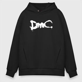 Мужское худи Oversize хлопок с принтом DMC (НА СПИНЕ) в Петрозаводске, френч-терри — 70% хлопок, 30% полиэстер. Мягкий теплый начес внутри —100% хлопок | боковые карманы, эластичные манжеты и нижняя кромка, капюшон на магнитной кнопке | Тематика изображения на принте: dante | devil may cry | devil may cry 5 | dmc | game | hell | play | sword | ад | данте | игры | компьютерные игры 2019 | меч