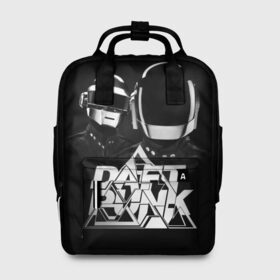 Женский рюкзак 3D с принтом Daft Punk в Петрозаводске, 100% полиэстер | лямки с регулируемой длиной, сверху ручки, чтобы рюкзак нести как сумку. Основное отделение закрывается на молнию, как и внешний карман. Внутри два дополнительных кармана, один из которых закрывается на молнию. По бокам два дополнительных кармашка, куда поместится маленькая бутылочка
 | daft punk | electronic | house | human | music | robot | дафт панк | музыка | синти поп | хаус | электроника