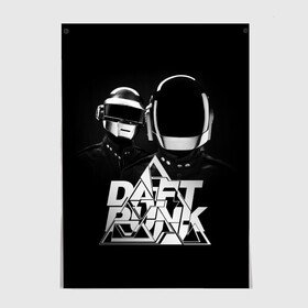 Постер с принтом Daft Punk в Петрозаводске, 100% бумага
 | бумага, плотность 150 мг. Матовая, но за счет высокого коэффициента гладкости имеет небольшой блеск и дает на свету блики, но в отличии от глянцевой бумаги не покрыта лаком | daft punk | electronic | house | human | music | robot | дафт панк | музыка | синти поп | хаус | электроника