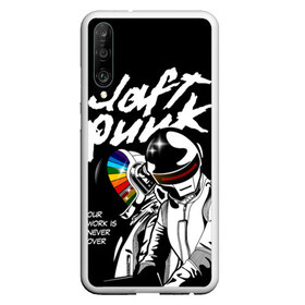 Чехол для Honor P30 с принтом Daft Punk в Петрозаводске, Силикон | Область печати: задняя сторона чехла, без боковых панелей | daft punk | electronic | house | human | music | robot | дафт панк | музыка | синти поп | хаус | электроника