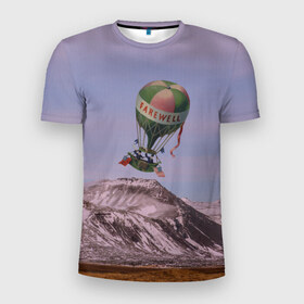 Мужская футболка 3D спортивная с принтом Воздушный шар в Петрозаводске, 100% полиэстер с улучшенными характеристиками | приталенный силуэт, круглая горловина, широкие плечи, сужается к линии бедра | 
