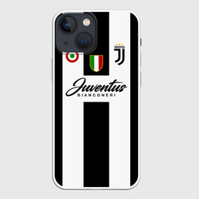 Чехол для iPhone 13 mini с принтом Ювентус в Петрозаводске,  |  | bianconeri | juve | juventus | италия | роналду | серия а | турин | форма | футбол | футболист | футбольная | футбольный клуб | черно белые | юве | ювентус