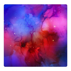 Магнитный плакат 3Х3 с принтом Space color в Петрозаводске, Полимерный материал с магнитным слоем | 9 деталей размером 9*9 см | galaxy | nebula | space | star | абстракция | вселенная | галактика | звезда | звезды | космический | планеты