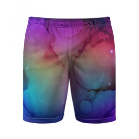 Мужские шорты 3D спортивные с принтом Космические блики в Петрозаводске,  |  | galaxy | nebula | space | star | абстракция | вселенная | галактика | звезда | звезды | космический | планеты