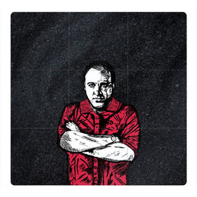 Магнитный плакат 3Х3 с принтом Сопрано Джеймс Гандольфини в Петрозаводске, Полимерный материал с магнитным слоем | 9 деталей размером 9*9 см | soprano | актер | бандит | гангстер | мафиози | мафия | сериал | сопрано