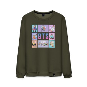 Мужской свитшот хлопок с принтом BTS в Петрозаводске, 100% хлопок |  | bangtan boys | bt21 | bts | bts army | bts stickers | j hope | jimin | jin | jungkook | k pop | rap monster | rapmon | suga | v | бтс | корея | стикеры bts