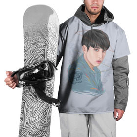 Накидка на куртку 3D с принтом Jeon Jungkook в Петрозаводске, 100% полиэстер |  | Тематика изображения на принте: bts | gucci | jeon jungkook | k pop | korean pop | music | бтс | гуси | гучи | гуччи | кей поп | коллаб | чон чонгук