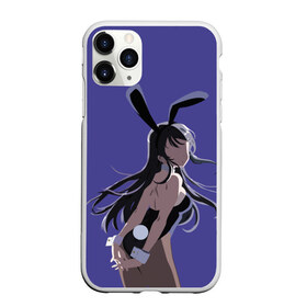 Чехол для iPhone 11 Pro матовый с принтом Senpai в Петрозаводске, Силикон |  | anime | rascal does not dream of bunny girl senpai | seishun buta yarou wa bunny girl senpai | аниме | сакурадзима май | сакута | этот глупый свин не понимает мечту девочки зайки