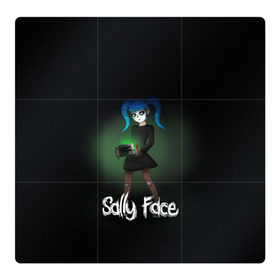 Магнитный плакат 3Х3 с принтом Sally Face в Петрозаводске, Полимерный материал с магнитным слоем | 9 деталей размером 9*9 см | Тематика изображения на принте: blue | diane | face | fisher | gizmo | henry | johnson | killer | larry | sally | генри | гизмо | джонсон | диана | ларри | лицо | салли | фейс | фишер