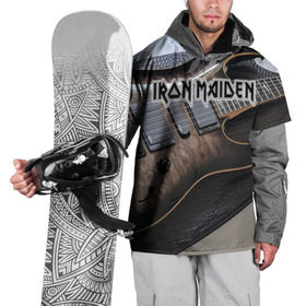 Накидка на куртку 3D с принтом Iron Maiden в Петрозаводске, 100% полиэстер |  | бас | британия | брюс дикинсон | гитара | группа | дева | железная | метал | нико макбрэйн | рок | стив харрис | хеви | яник герс