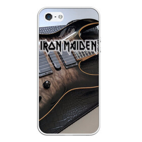 Чехол для iPhone 5/5S матовый с принтом Iron Maiden в Петрозаводске, Силикон | Область печати: задняя сторона чехла, без боковых панелей | бас | британия | брюс дикинсон | гитара | группа | дева | железная | метал | нико макбрэйн | рок | стив харрис | хеви | яник герс