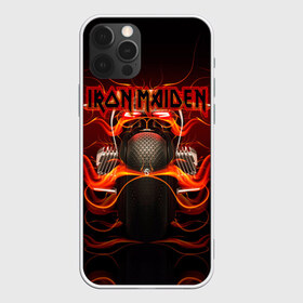 Чехол для iPhone 12 Pro Max с принтом Iron Maiden в Петрозаводске, Силикон |  | бас | британия | брюс дикинсон | гитара | группа | дева | железная | метал | нико макбрэйн | рок | стив харрис | хеви | яник герс