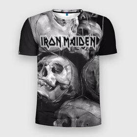 Мужская футболка 3D спортивная с принтом Iron Maiden в Петрозаводске, 100% полиэстер с улучшенными характеристиками | приталенный силуэт, круглая горловина, широкие плечи, сужается к линии бедра | бас | британия | брюс дикинсон | гитара | группа | дева | железная | метал | нико макбрэйн | рок | стив харрис | хеви | яник герс