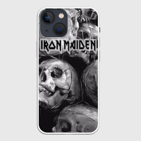 Чехол для iPhone 13 mini с принтом Iron Maiden в Петрозаводске,  |  | бас | британия | брюс дикинсон | гитара | группа | дева | железная | метал | нико макбрэйн | рок | стив харрис | хеви | яник герс