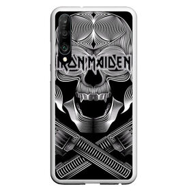 Чехол для Honor P30 с принтом Iron Maiden в Петрозаводске, Силикон | Область печати: задняя сторона чехла, без боковых панелей | бас | британия | брюс дикинсон | гитара | группа | дева | железная | метал | нико макбрэйн | рок | стив харрис | хеви | яник герс