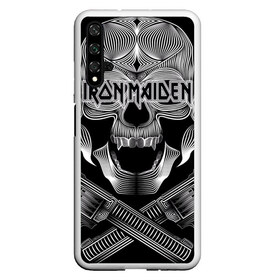 Чехол для Honor 20 с принтом Iron Maiden в Петрозаводске, Силикон | Область печати: задняя сторона чехла, без боковых панелей | бас | британия | брюс дикинсон | гитара | группа | дева | железная | метал | нико макбрэйн | рок | стив харрис | хеви | яник герс