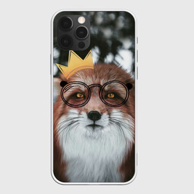 Чехол для iPhone 12 Pro Max с принтом Лиса в Петрозаводске, Силикон |  | голова | животные | корона | лиса | лиса в  очках | лиса в короне | лисичка | лицо | мордочка | очки | прикол | природа | рыжая | смешные животные | юмор