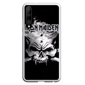 Чехол для Honor P30 с принтом Iron Maiden в Петрозаводске, Силикон | Область печати: задняя сторона чехла, без боковых панелей | бас | британия | брюс дикинсон | гитара | группа | дева | железная | метал | нико макбрэйн | рок | стив харрис | хеви | яник герс