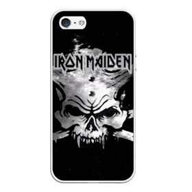Чехол для iPhone 5/5S матовый с принтом Iron Maiden в Петрозаводске, Силикон | Область печати: задняя сторона чехла, без боковых панелей | бас | британия | брюс дикинсон | гитара | группа | дева | железная | метал | нико макбрэйн | рок | стив харрис | хеви | яник герс
