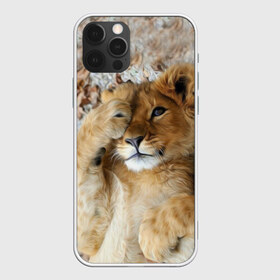 Чехол для iPhone 12 Pro Max с принтом Львенок в Петрозаводске, Силикон |  | дикая кошка | животные | кот | кошка | лев | львенок | львица | мордочка | природа | тигр | хищник