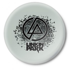 Значок с принтом Linkin Park в Петрозаводске,  металл | круглая форма, металлическая застежка в виде булавки | американская | группа | линкин | майк шинода | метал | музыка | ню | парк | поп | рок | рэп | феникс фаррелл | честер беннингтон | электроник