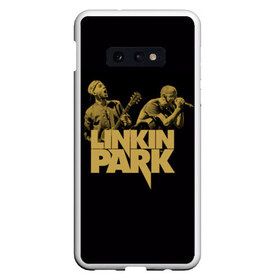 Чехол для Samsung S10E с принтом Linkin Park в Петрозаводске, Силикон | Область печати: задняя сторона чехла, без боковых панелей | Тематика изображения на принте: американская | группа | линкин | майк шинода | метал | музыка | ню | парк | поп | рок | рэп | феникс фаррелл | честер беннингтон | электроник