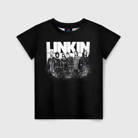 Детская футболка 3D с принтом Linkin Park  в Петрозаводске, 100% гипоаллергенный полиэфир | прямой крой, круглый вырез горловины, длина до линии бедер, чуть спущенное плечо, ткань немного тянется | американская | группа | линкин | майк шинода | метал | музыка | ню | парк | поп | рок | рэп | феникс фаррелл | честер беннингтон | электроник