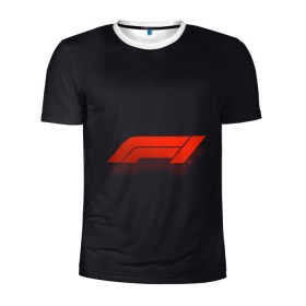 Мужская футболка 3D спортивная с принтом Formula 1 Logo в Петрозаводске, 100% полиэстер с улучшенными характеристиками | приталенный силуэт, круглая горловина, широкие плечи, сужается к линии бедра | formula | лого | формула