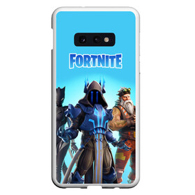 Чехол для Samsung S10E с принтом FORTNITE WINTER SEASON в Петрозаводске, Силикон | Область печати: задняя сторона чехла, без боковых панелей | 7 season | 7 сезон | battle | fortnite | royale | winter | битва | владыка | генерал | дожор | зима | королевская | льда | мороз | неоновая | ночной | рысь | скин | снайпер | снежный | фортнайт | форточка