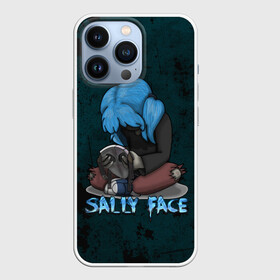 Чехол для iPhone 13 Pro с принтом Sally Face в Петрозаводске,  |  | sally face | игра | компьютерная игра | лицо | маска | протез | салли фейс | школа | шрамы