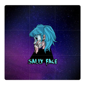 Магнитный плакат 3Х3 с принтом Sally Face в Петрозаводске, Полимерный материал с магнитным слоем | 9 деталей размером 9*9 см | sally face | игра | компьютерная игра | лицо | маска | протез | салли фейс | школа | шрамы