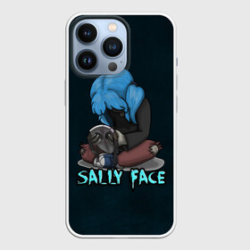 Чехол для iPhone 13 Pro с принтом Sally Face в Петрозаводске,  |  | Тематика изображения на принте: sally face | игра | компьютерная игра | лицо | маска | протез | салли фейс | школа | шрамы