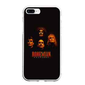 Чехол для iPhone 7Plus/8 Plus матовый с принтом Queen Bohemian Rhapsody в Петрозаводске, Силикон | Область печати: задняя сторона чехла, без боковых панелей | queen | брайан мэи | британская | группа | джон дикон | королева | роджер тейлор | рок | фредди меркьюри