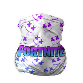 Бандана-труба 3D с принтом FORTNITE x MARSHMELLO в Петрозаводске, 100% полиэстер, ткань с особыми свойствами — Activecool | плотность 150‒180 г/м2; хорошо тянется, но сохраняет форму | 2019 | armor | armour | cybersport | esport | fortnite | game | llama | logo | броня | игра | киберспорт | лама | фиолетовый | фирменные цвета | фортнайт