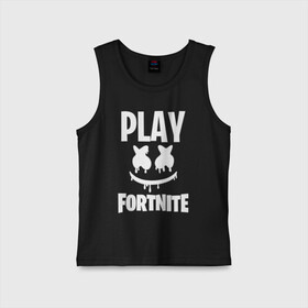 Детская майка хлопок с принтом FORTNITE x MARSHMELLO в Петрозаводске,  |  | 2019 | armor | armour | cybersport | esport | fortnite | game | llama | logo | броня | игра | киберспорт | лама | фиолетовый | фирменные цвета | фортнайт