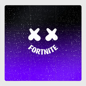 Магнитный плакат 3Х3 с принтом FORTNITE x MARSHMELLO | ФОРТНАЙТ в Петрозаводске, Полимерный материал с магнитным слоем | 9 деталей размером 9*9 см | 2019 | armor | armour | cybersport | esport | fortnite | game | llama | logo | броня | игра | киберспорт | лама | фиолетовый | фирменные цвета | фортнайт