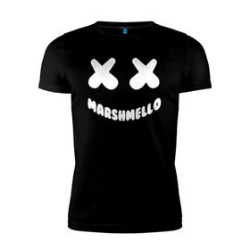 Мужская футболка премиум с принтом MARSHMELLO в Петрозаводске, 92% хлопок, 8% лайкра | приталенный силуэт, круглый вырез ворота, длина до линии бедра, короткий рукав | 